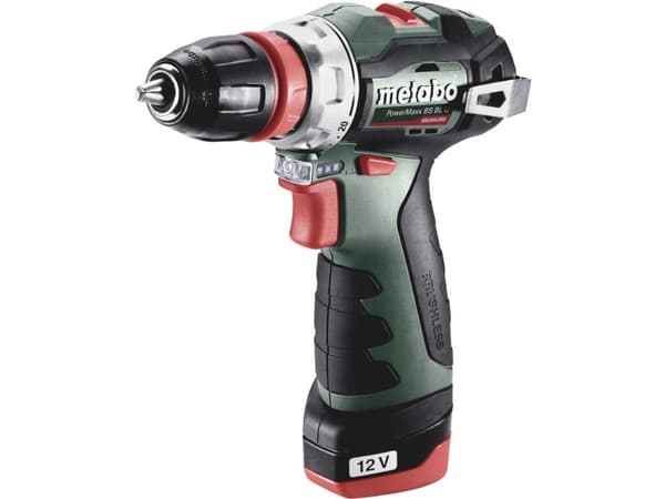 Akkuruuvinväännin/porakone PowerMaxx BS BL Q/2x2.0Ah, Metabo
