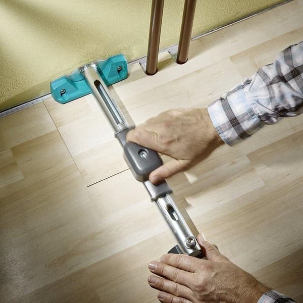wolfcraft - Hammerjern - Trækstang - Bat - 3-i-1 - Lægning af sømløst laminat og PVC - 6945000