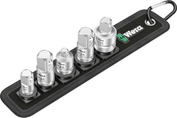 Wera 781/5 Sæt 1 05042680001 Topnøgle bit indsatssæt Drive 1/4, 3/8 Version Intern firkant (Robertson) 5 bund