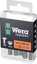 Miniatyrbillede 1 af 3: Wera 05057645001 1/4" Impaktor Hex Bit - 5,0 x 50 mm