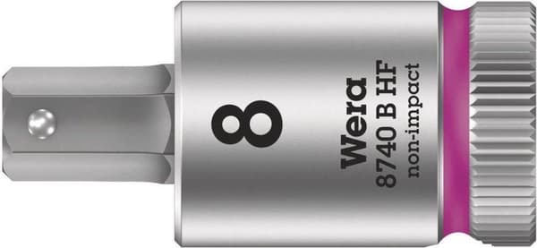 Wera 05003039001 8740 B HF Zyklop topstykke - unbrakon - 8 x 38,5 mm - 3/8"