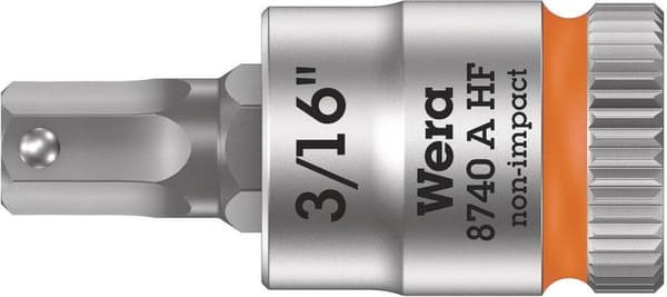 Wera 8740 A 05003386001 Unbrakonøgle indsats 3/16 1/4 (6,3 mm)