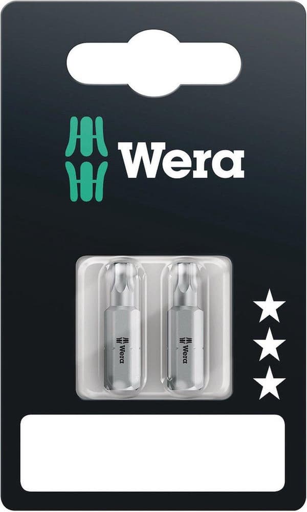 Wera 867/1 Z SB SiS 05073313001 Torx bit T 10 Værktøjsstål legeret, sejt D 6,3 2 stk.