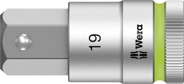 Wera 8740 C HF 05003829001 Unbrakonøgle bit indsats 19 mm 1/2 (12,5 mm)