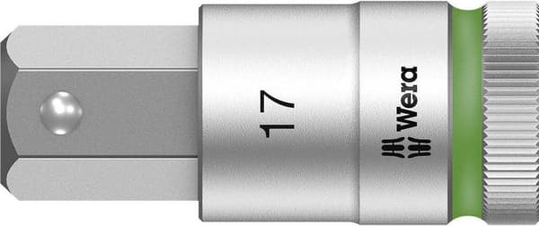 Wera 8740 C HF 05003828001 kuusiokoloavaimen teräsisäke 17 mm 1/2 (12,5 mm)