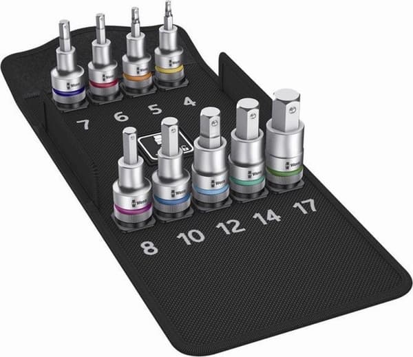 Wera 8740 C HF 05004201001 Unbrakonøgle bit indsatssæt 9 stk 1/2 (12,5 mm)