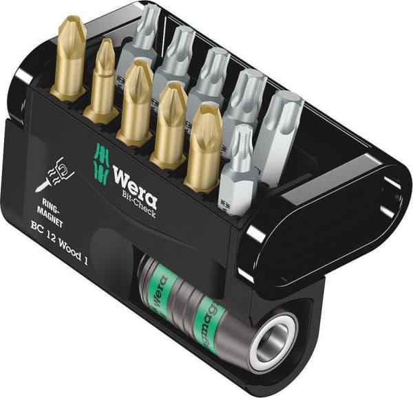 WERA Bit-Check 12 Træ 1 bit sortiment