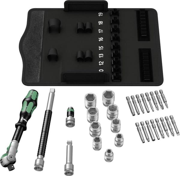 Wera 5004046001 SB 6 29-delt Zyklop Speed topnøglesæt - 3/8"