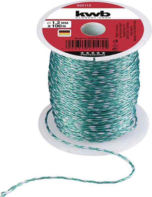 kwb 925110 Vægledning 1,2 mm Grøn 100 m