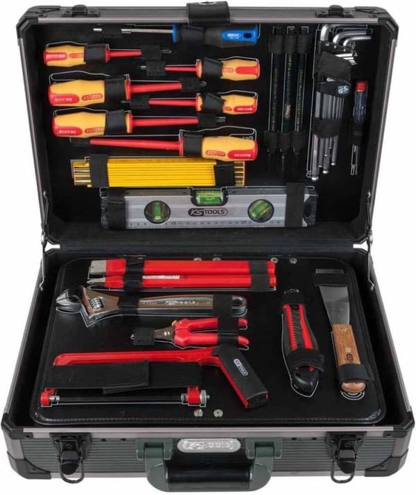 KS Tools Sähköasentajien työkalusarja 1/4" + 1/2" 128 kpl 911.0628