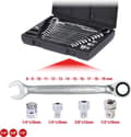 Miniatyrbillede 1 af 7: KS Tools 503.4666 Kombinøglesæt 16 dele 19 mm