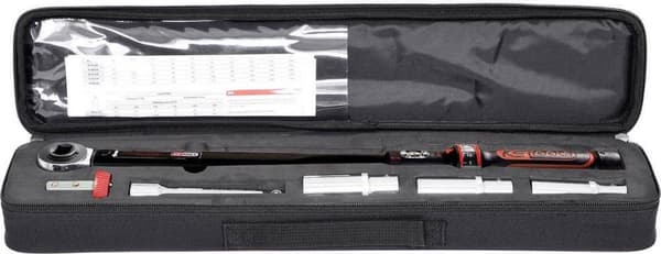KS Tools 516.1905 1/2" ERGOTORQUEprecision Momentnyckelsats med vridknopp konvertibel fyrkant