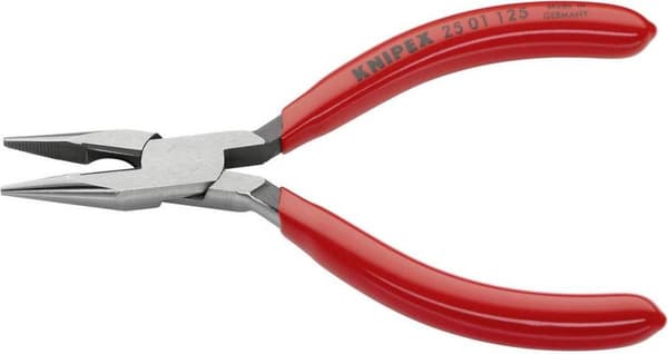 Knipex 25 01 125 Elektronik och finmekanik Platt tång med rund näsa Rak 125 mm
