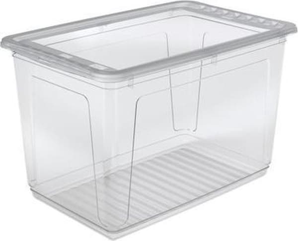 Klarboks med låg 59x39x35 - 52 L Bea Transparent Keeper 10583
