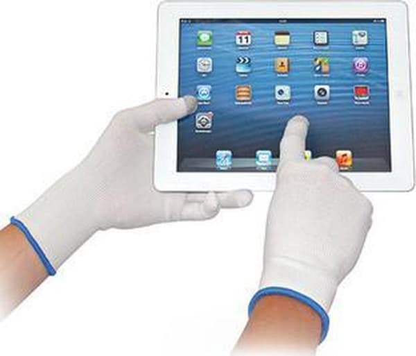HYGOSTAR kosketusnäytöllinen työhanska "ULTRA FLEX TOUCH", L