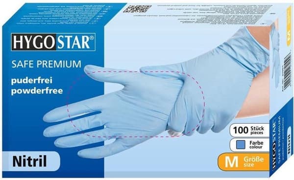 HYGOSTAR nitrilhandske "SAFE PREMIUM", S