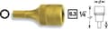 Miniatyrbillede 1 af 3: Hazet 8501 8501-3 Unbrakonøgle bit indsats 3 mm 1/4 (6,3 mm)