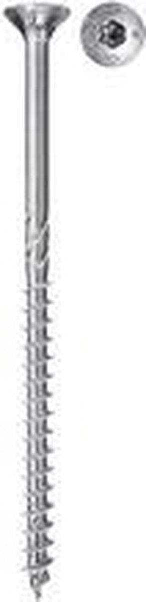 Fischer 670056 spånpladeskrue Power-Fast II 3,0 x 12 TX10 - rundt hoved - fuld gevind - blå zinkbelagt (200 stk)