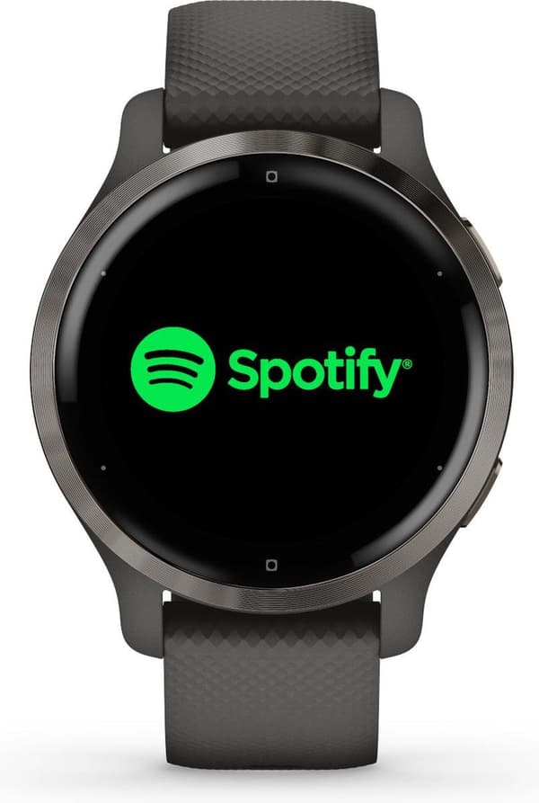 Garmin Venu 2s Health Smartwatch - Amoled pekskärm - Stegräknare - 10 dagars batteri - Grå/Gunmetal