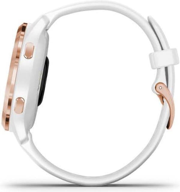 Garmin Venu 2s Health Smartwatch - Amoled touchscreen - Skridttæller - 10 dages batteri - Rose guld/hvid