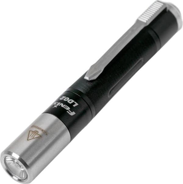 Fenix LD02 V2.0 Taskulamppu FELD02 EDC Every Day Kannettava UV-taskulamppu, 70 lumenia, alumiinia musta