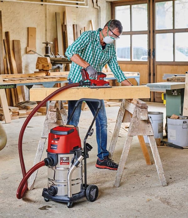 Einhell Professional batteri våd-/tørstøvsuger TP-VC 36/30 S Auto Solo Power X-Change (Li-ion, 18 V, autostart, tilslutningsfunktion, ECO/BOOST-funkti