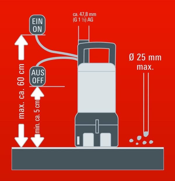 Einhell RG-DP 4525 Smutsvattenpump