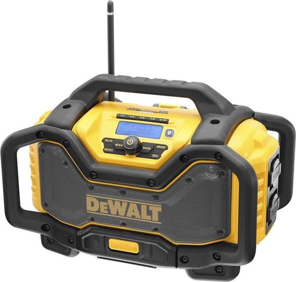 DeWALT DCR027 18V Li-Ion batteri DAB + Konstruktionsradio med ladefunktion - virker på netstrøm & batteri