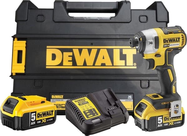 DeWalt DCF887P2-QW akku slagnøgle 2x 5,0Ah batteri