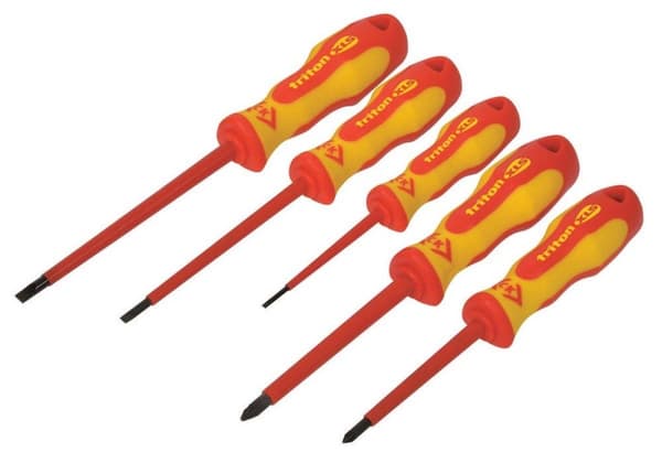 CK Triton Xls ruuvimeisselisarja Vde 5-osainen litteä Phillips Head Pozidriv