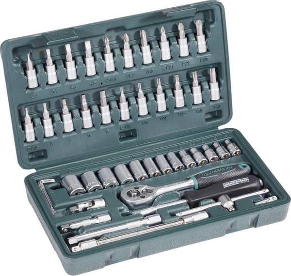 Brüder Mannesmann 2040 Hylsnyckelset Metrisk 1/4 (6,3 mm) 46 delar