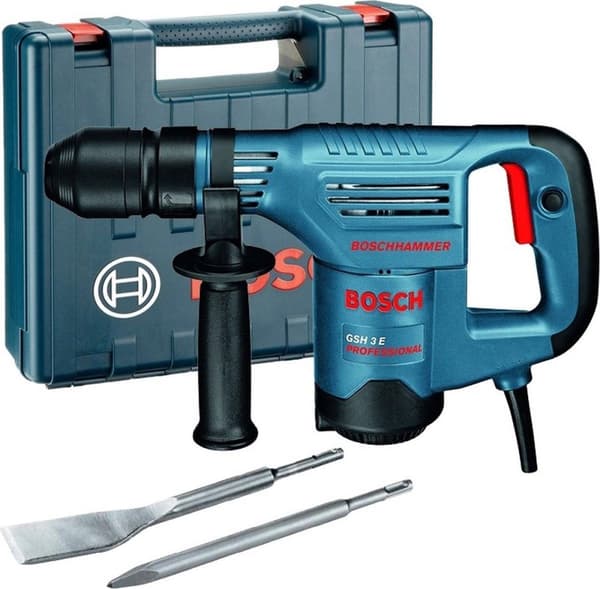 Bosch Professional GSH 3 E Nedrivningshammer - 650 Watt - 2,6 J - Inkl. opbevaringskuffert og 2 mejsler