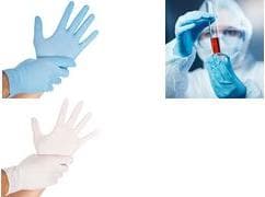 HYGOSTAR tutkimushansikas SAFE VIRUS, L, sininen, puuteriton, pituus: 240 mm, valmistettu kevyestä nitriilistä, suojaa vastaan - 1 kpl (270102)