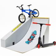 Mini Finger Bike Bicycle Finger Skateboards Skate Ramp Parts Set(CDH-7)