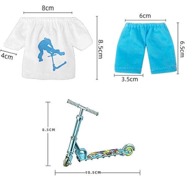 Mini Finger Bike Bicycle Finger Skateboards Skate Ramp Parts Set(CDH-11)