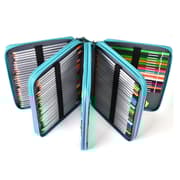 200 Hole Art Painting Pen Storage Bag Large-Capacity Crocodile Pattern PU Pencil Bag(Purple)