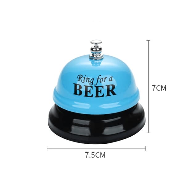 3 PCS Bar Counter Dishes Ring Bell Pendant Brass Bell Meal Bell(White LOVE)