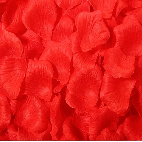 1000 PCS Artificial Wedding Rose Petals Flowers Wedding Decorations(Red)