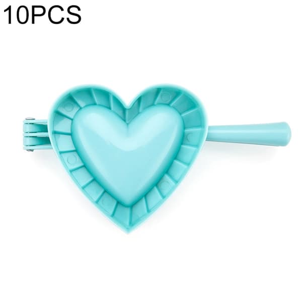 10 PCS Plastic Dumpling Mold Home Kitchen DIY Dumplings, Size:Large(Heart)