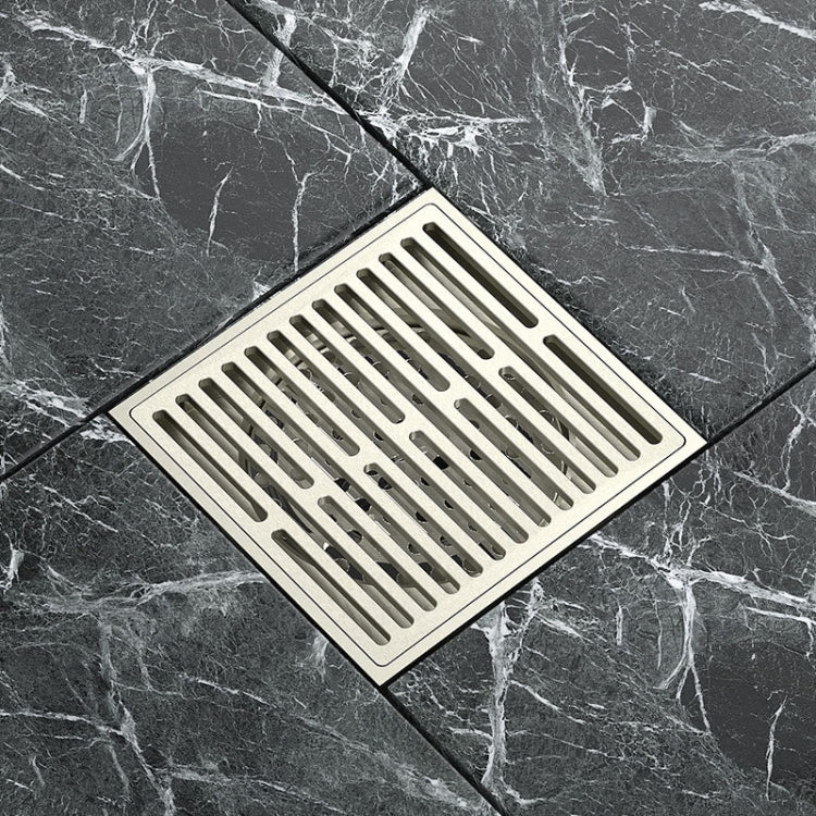 Bathroom Sewer Deodorant Pure Copper Floor Drain, Specification: Brushed
