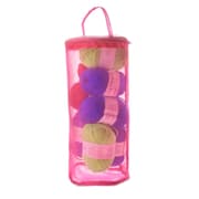 Mesh Bag DIY Hand Weaving Tools Yarn Storage Knitting Bag Organizer Hollow Yarn Bag(Big Rose Red)