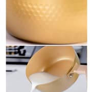Baby Food Supplement Milk Pot Single Small Hot Pot Stew Steamer(Golden)