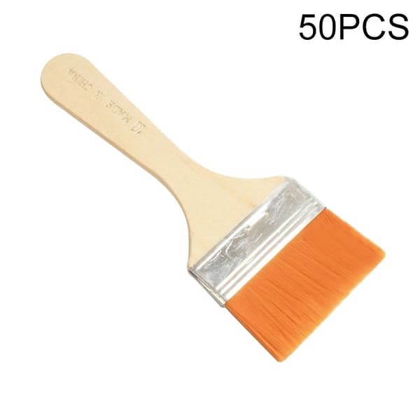 50 PCS Nylon Hair Painting Brush Oil Watercolor Water Powder Paint Brushe(10)
