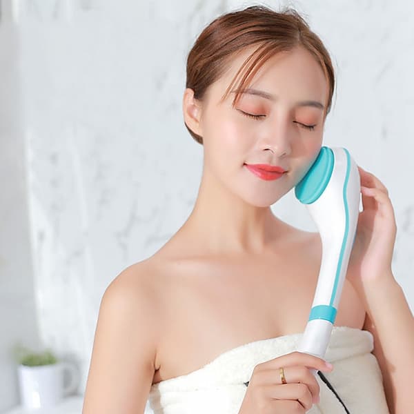 USB Rechargeable Electric Massage Rubbing Device Automatic Long Handle Bath Rubbing BackRubbing Artifact Bath Brush(Rechargeable)