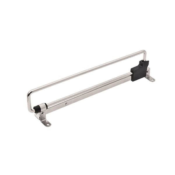 Y01 Iron Head 10 inches Wardrobe Hardware Push-Pull Hanging Rod Clothes Rail