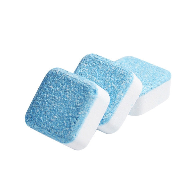30 PCS Bathroom Accessories Set Washing Machine Cleaning Detergent Effervescent Tablet Washer Cleaner(Blue)