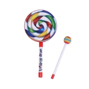 2 PCS Orff Percussion Instrument Parent-Child Teaching Kids Lollipop Drum Early Education Tambourine, Size: 6 Inch