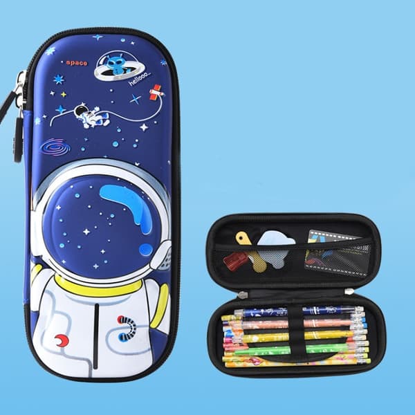 Uime EVA 3D Multi-compartment Pencil Case Stationery Box Children School Supplies(Astronaut)
