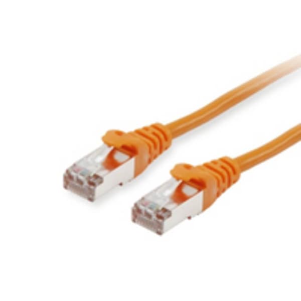 Equip 605578 RJ45 Nätverkkabel, Patchkabel CAT 6 S/FTP 15.00 m Orange guldpläterad kontakt 1 st
