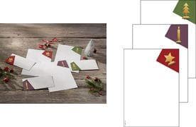 sigel julemotiv papirsæt "Cut-out style", A4 90 g/kvm, fint papir, til inkjet/laser/kopimaskiner - 1 stk (DP410)